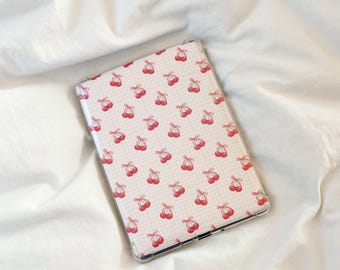 Gingham Coquette Cherry Ereader Insert | Cute Ereader Insert | Kindle Insert | Book Accessories | Ereader Case | Coquette Bows