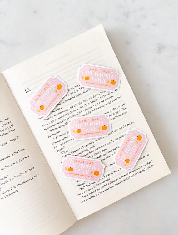 Pumpkin Patch Ticket Sticker | Cute Journal Sticker | Ereader Sticker | Pumpkin Patch Ticket Sticker | Fall Autumn Sticker | Cute Pumpkins