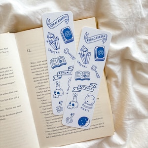 Blue Spells & Potions Fantasy Bookmark | Fantasy Bookmark | Magic Fantasy Bookmark | Wizards Bookmark