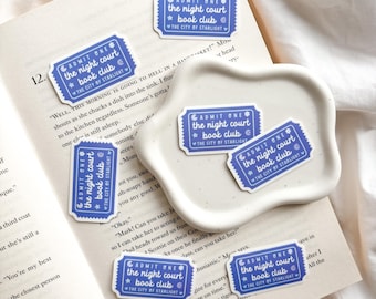 Night Court Book Club Sticker | Romantasy Reader Sticker | Fantasy Vinyl Sticker | Laptop Phone Decal | Journal Stickers
