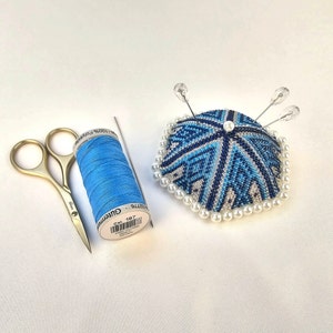 Beaded needle holder, needlework accessories and tools, embroidery, pins and needles, needle and pin accessories