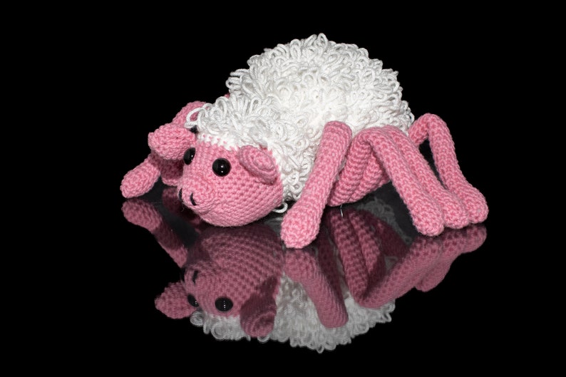 Crochet pattern Shiderpig // Amigurumi pattern // Sheep Spider Pig Crochet pattern // PDF pattern image 1