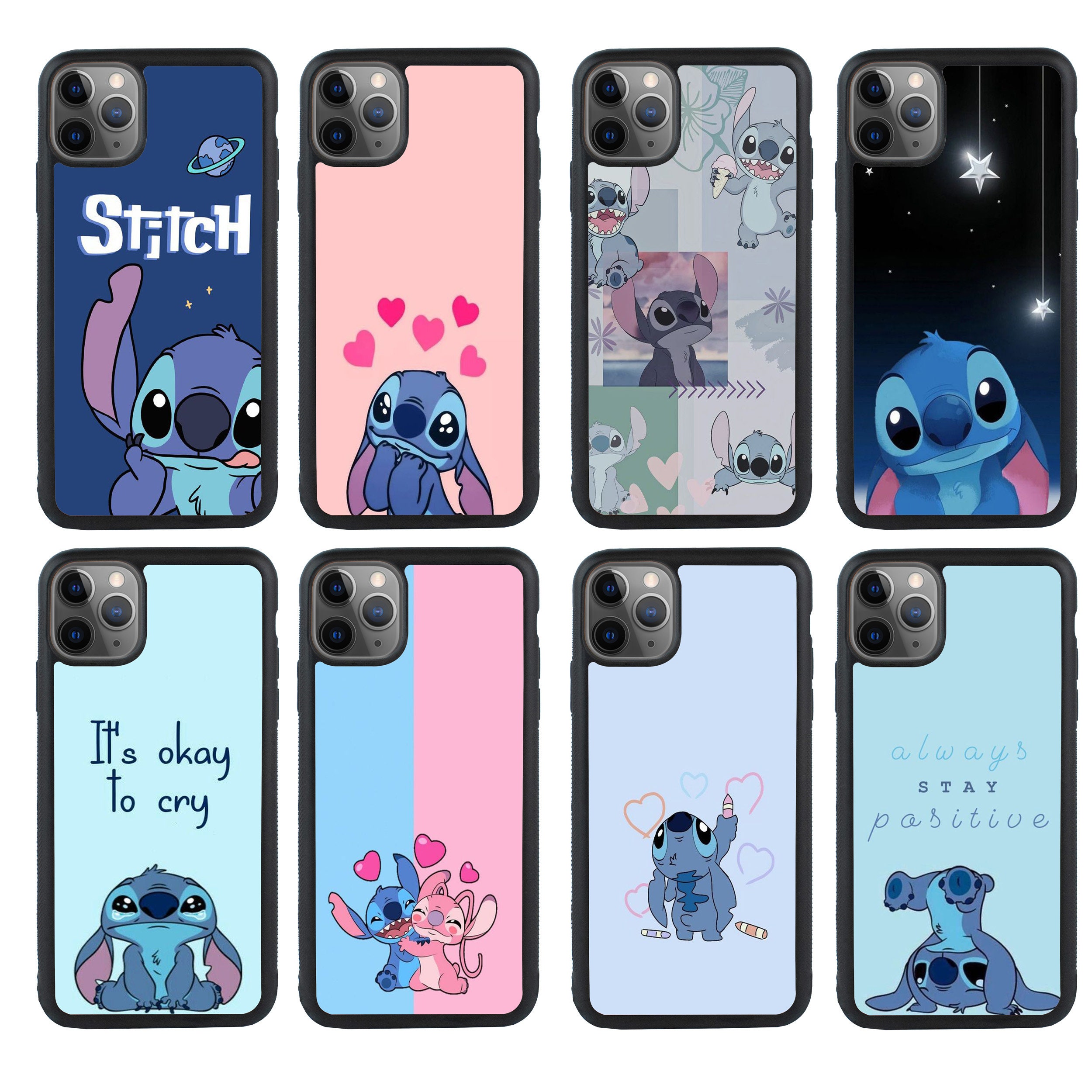 Funda para Samsung Galaxy S21 FE Oficial de Disney Angel & Stitch Beso -  Lilo & Stitch