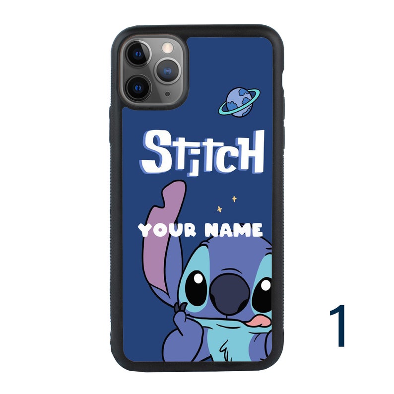 Gepersonaliseerde Stitch telefoonhoesje voor iPhone 11 12 13 14 15 iPhone XR X Pro Plus / Samsung Galaxy S22 S21 S20 Ultra A12 A52 / Huawei / Pixel 1