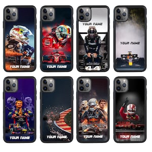 Coque personnalisée F1 pour iPhone 6 7 8 11 12 13 14 15 16 iPhone XR X Pro Plus Samsung Galaxy S23 S22 S21 S20 Ultra A12 A52 Huawei Pixel