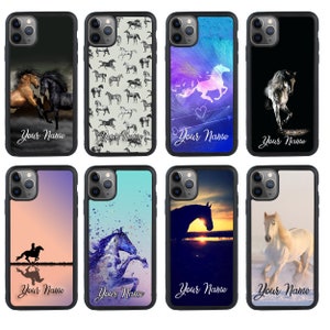 Personalised Horse Phone Case for iPhone 11 12 13 14 iPhone XR X Pro Plus / Samsung Galaxy S23 S22 S21 S20 Ultra A12 A52 A70 / Huawei Pixel
