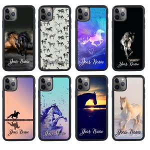 Coque de portable personnalisée cheval pour iPhone 11 12 13 14 iPhone XR X Pro Plus / Samsung Galaxy S23 S22 S21 S20 Ultra A12 A52 A70 / Huawei Pixel