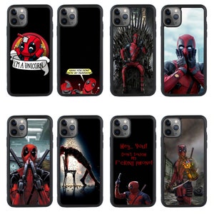 Deadpool Handyhülle passend für iPhone 11 12 13 14 15 iPhone XR Case X Pro Plus / Samsung Galaxy S23 S22 S21 S20 Ultra A12 A52 Huawei Google Pixel