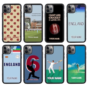Personalised Cricket Phone Case for iPhone 11 12 13 14 15 16 iPhone XR X Pro Plus / Samsung Galaxy S24 S23  S22 S21  Ultra A12 A52 / Huawei