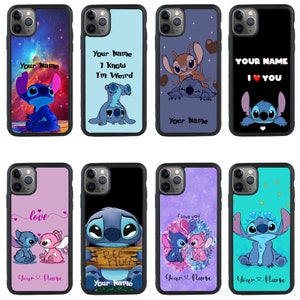 Étui de téléphone Stitch personnalisé pour iPhone 11 12 13 14 15 iPhone XR X Pro Plus / Samsung Galaxy S22 S21 S20 Ultra A12 A52 / Huawei / Pixel