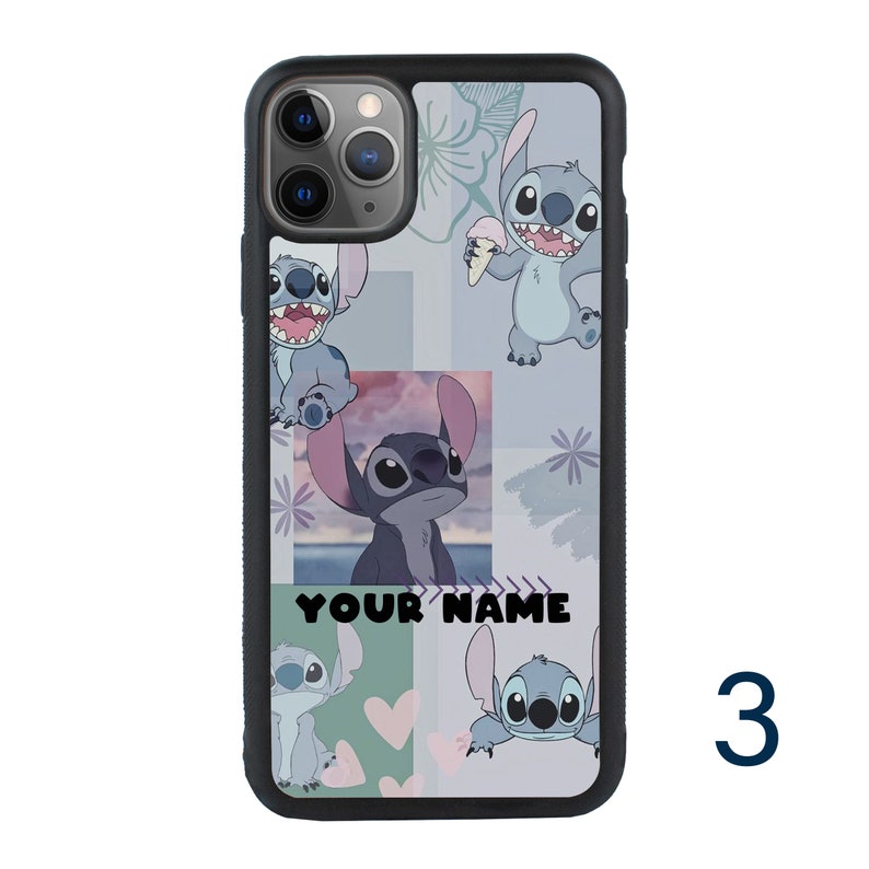 Gepersonaliseerde Stitch telefoonhoesje voor iPhone 11 12 13 14 15 iPhone XR X Pro Plus / Samsung Galaxy S22 S21 S20 Ultra A12 A52 / Huawei / Pixel 3