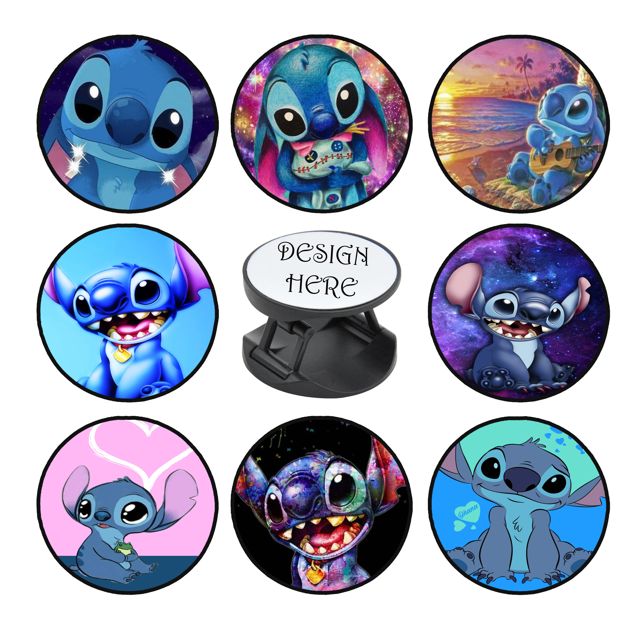 Stitch Phone Grip Holders for Apple iPhone, Samsung Galaxy, Huawei & Google Pixel