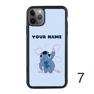 Personalised Stitch Phone Case for iPhone 11 12 13 14 15 iPhone XR X Pro Plus / Samsung Galaxy S22 S21 S20 Ultra A12 A52 / Huawei / Pixel 7