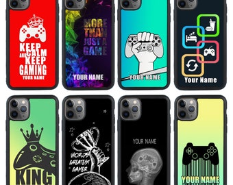 Personligt gamer-mobilskal för iPhone 6 7 8 11 12 13 14 XR X Pro Plus / Samsung Galaxy S23 S22 S21 S20 Ultra Plus / Huawei / Google Pixel