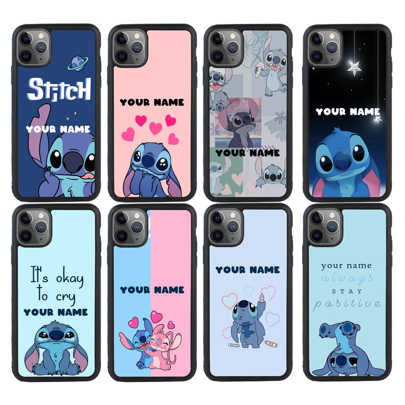 Gepersonaliseerde Stitch telefoonhoesje voor iPhone 11 12 13 14 15 iPhone XR X Pro Plus / Samsung Galaxy S22 S21 S20 Ultra A12 A52 / Huawei / Pixel afbeelding 1