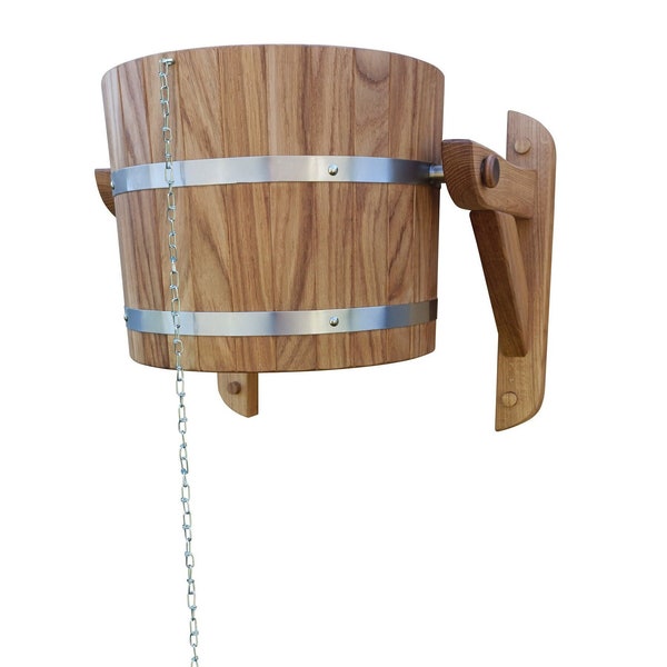 sauna waterfall 30l (oak)  /Sauna bucket shower 30l / extreme shower / Sauna Accessories
