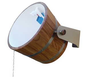 Ducha sauna extrema 30l (roble) acero inoxidable / Cascada sauna 30l (roble) Ducha sauna cubo 30l.