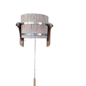 Bleached oak sauna bucket shower 20l / Bleached oak sauna waterfall