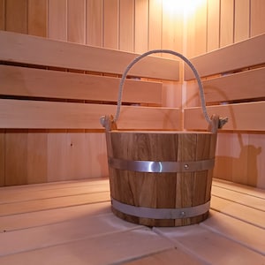 Small oak bucket for sauna ( 5l )