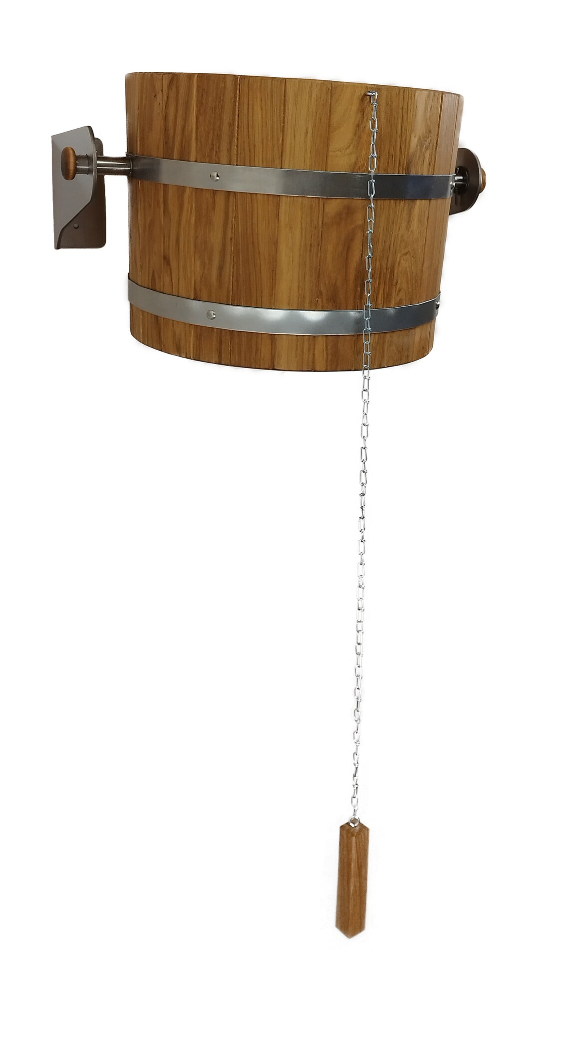 Sauna Bucket Shower 20l With Stainless Steel Holders / Sauna Waterfall