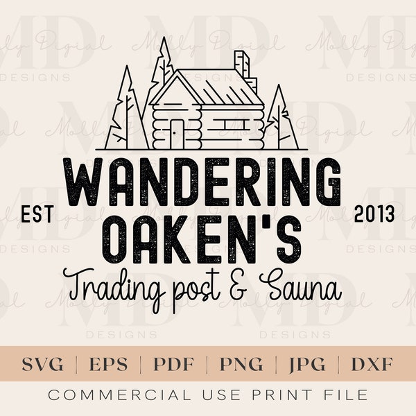 Wandering Oaken's Trading Post & Sauna SVG | Frozen | Sublimation Design | Cricut Cut File | Printable Design | Pdf | Jpg | Png