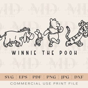 Winnie the Pooh SVG Pooh Bear Png Pooh and Friends Svg Mickey PNG ...