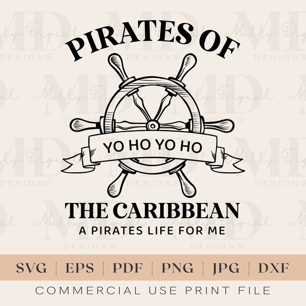 Pirates of the Caribbean SVG | Pirate SVG | Jack Sparrow PNG | Magic Kingdom | Sublimation | Digital Design | Vinyl Cut File | Jpg | Png