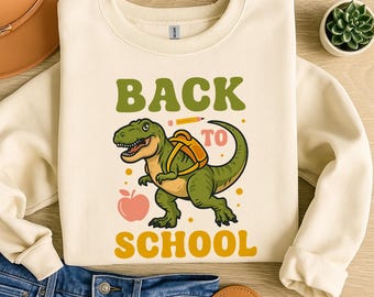 Dino Back to School, png-bestand: shirtontwerp voor docenten (digitaal bestand .)