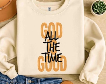Gott ist gut PNG: Christlicher Bibelvers Shirt Design (Digitaler Download
