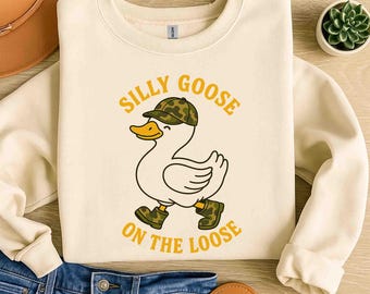Dumme Gans PNG: Lustiges Kleinkind & Kinder Sweatshirt Design (Digitaler Download)