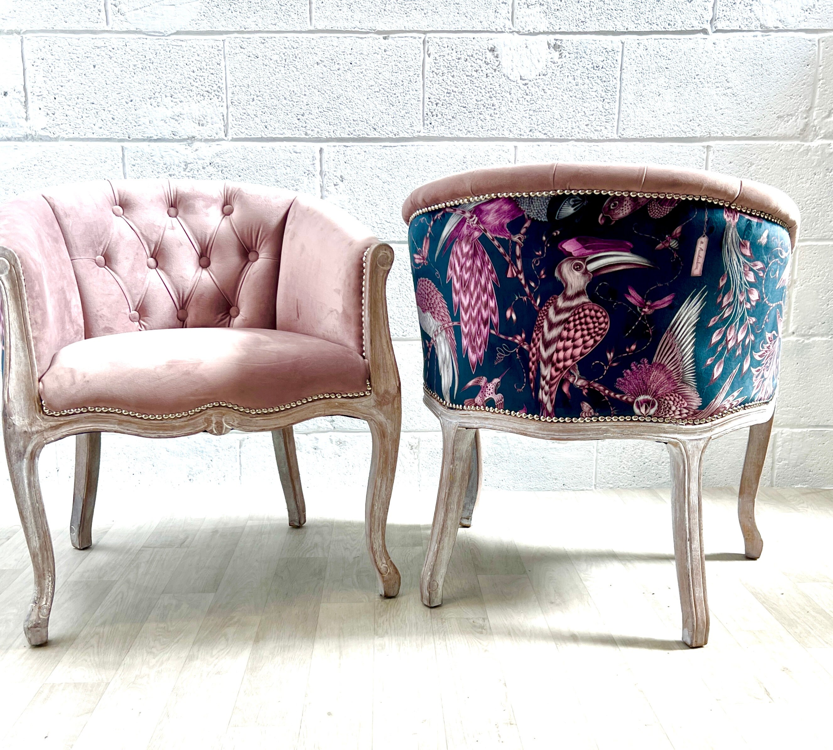 Pink Accent Chair Etsy UK