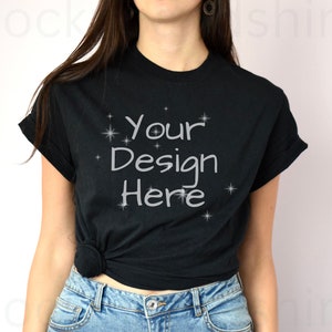 Gildan 5000 Mockup, Black T-Shirt Mock up, Model Mockup G5000, Gildan Shirt Mock ups, Heavy Cotton Tee Mock, Gi5000 Mock-ups, Gildan 5000