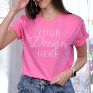 Gildan 5000 Mockup, Azalea Tshirt 5000 Mocks, Model Mockup G5000, Gildan Shirt Mockups, Heavy Cotton Tee Mock, Gildan 5000 Azalea Mockup