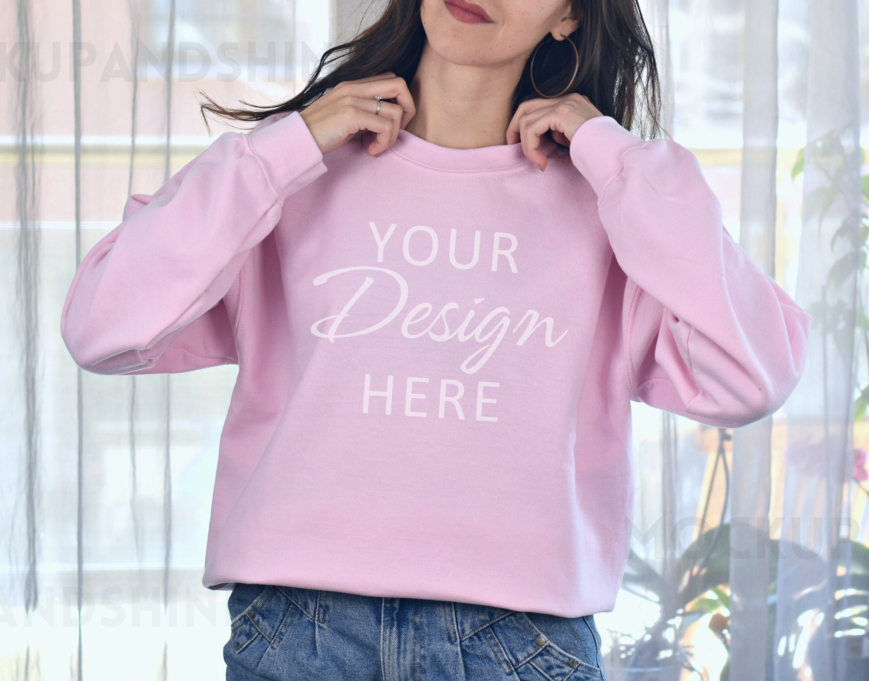 Custom Pink Sweatshirt for Women, Personalized Gifts for Her