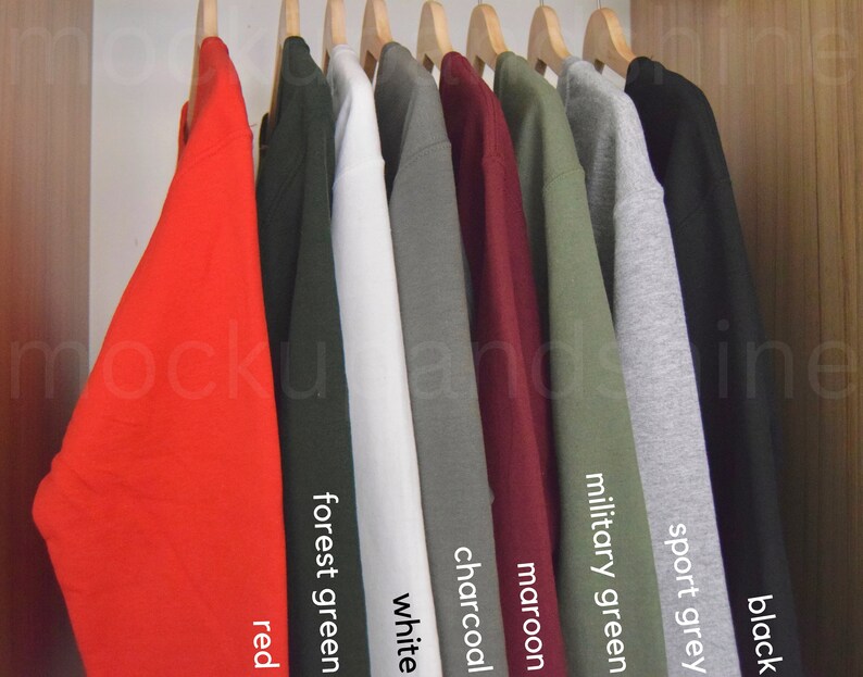 Gildan 18000 Color Chart Crewneck Unisex Heavy Blend Color Etsy