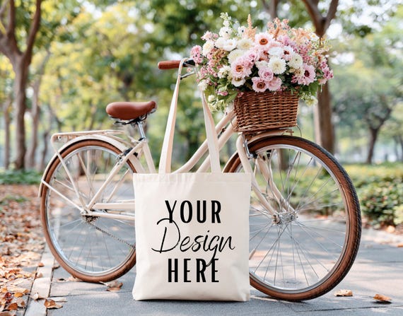 Tote Bag Mockup, Natural Canvas Tote Bag Mock, Sublimation Tote Bag Mock-up, Pod Mockup, Port Authority B150, White Shopping Bag Mock-up