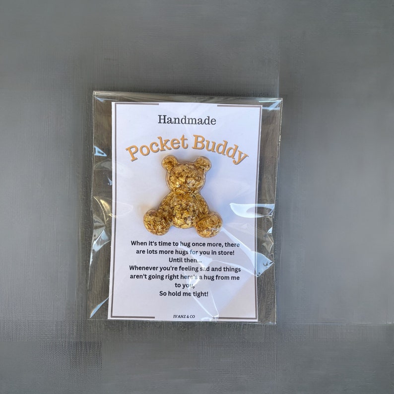Pocket Buddy Pocket Bear Pocket Hug Bear Gift Anxiety Etsy