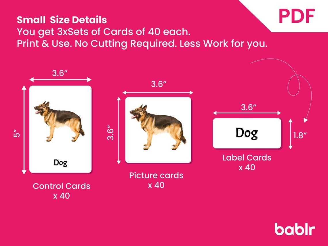 Editable Montessori Cards PDF Printable Toddler Flashcards 3 Part ...
