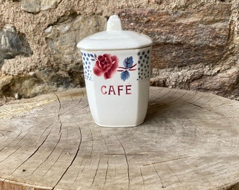 Vintage French 'Cafe' Storage Jars