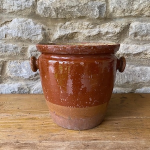 Vintage French Provencal Confit Jar