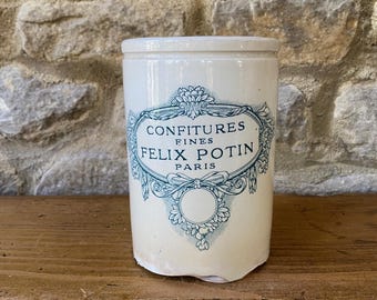 フランスアンティークコンフィチュールポット：KGリュネヴィル・テール