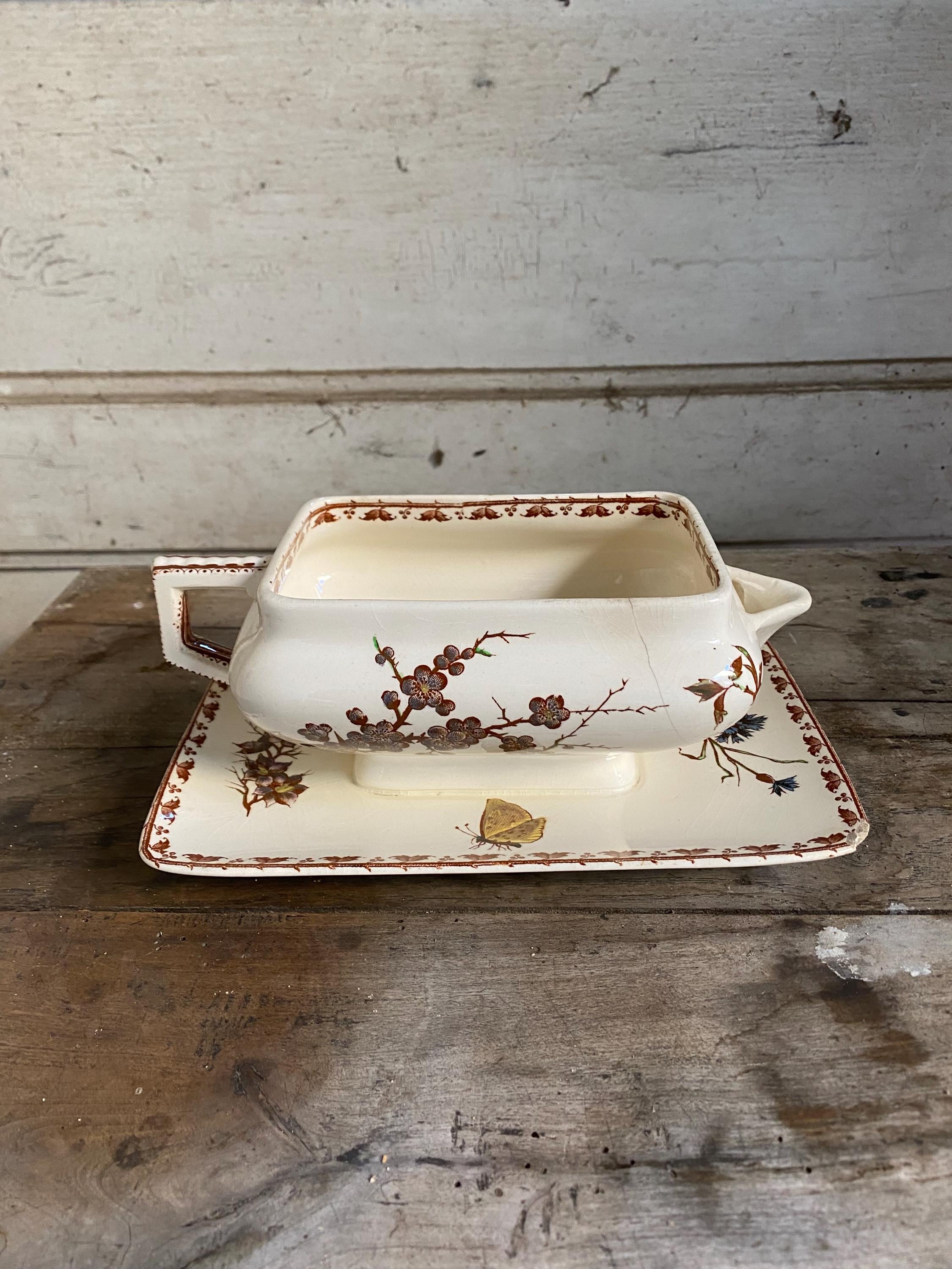 Sauceboat from Vermont Freres Terre de Fer Paris