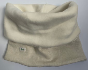 Cream melange snood