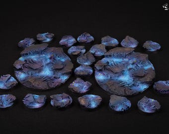 Wargaming Bases - Possessed  - Different Sizes - [PAINTED]