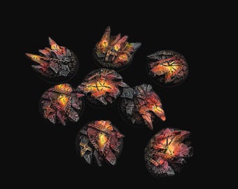 Wargaming Bases - Chaos  - Different Sizes - [PAINTED]