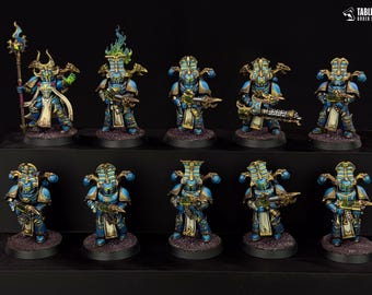 Rubric Marines Kill team Thousand Sons Fully Painted Warhammer 40k