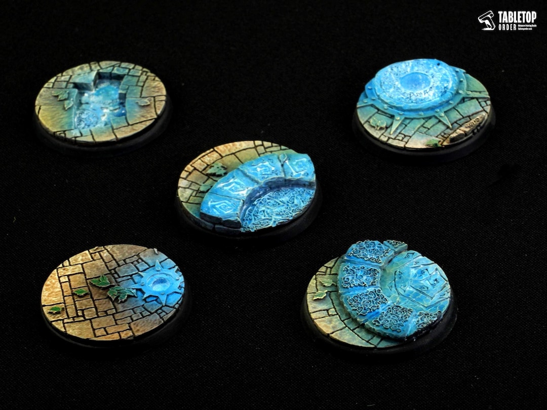 Wargaming Bases - Arcane - Different Sizes - [PAINTED] - Etsy