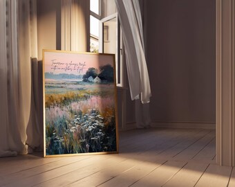 Anne of Green Gables Print | Bookish Wall Art | Library Decor | Cottagecore Decor | Book Lover Gift | Reading Nook Decor | Framed Wall Art