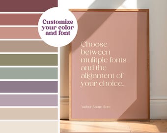 Custom Quote Print | Dusty Rose Wall Art | Romantic Home Decor | Personalized Wedding Gift | Bridal Shower Gift | Anniversary Gift