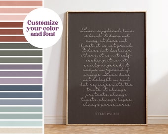 Bible Verse Wall Art | Personalized Scripture Print | Modern Christian Home Decor |  Custom Print | Housewarming Gift | Scripture Poster